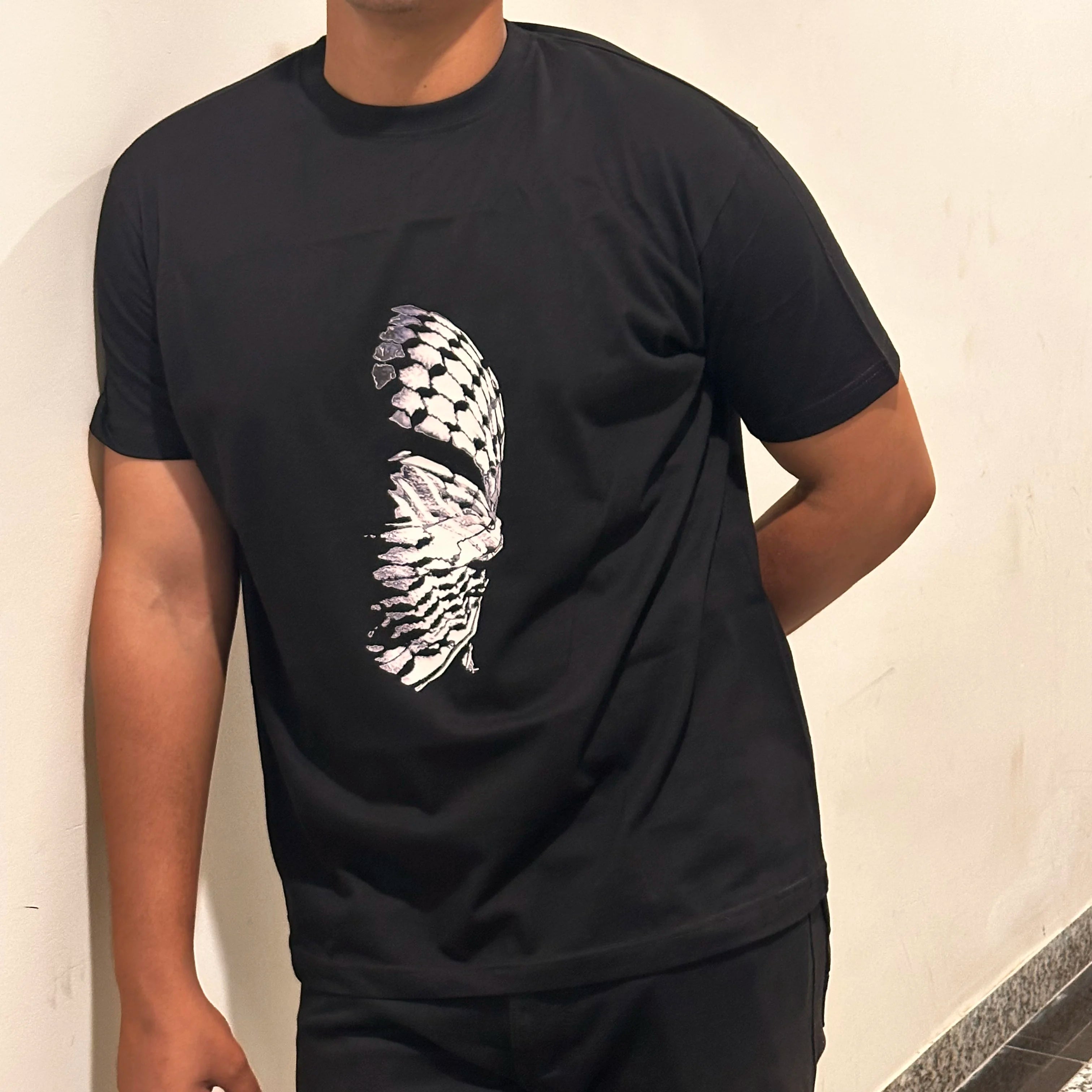 Half Keffiyah Printed afront