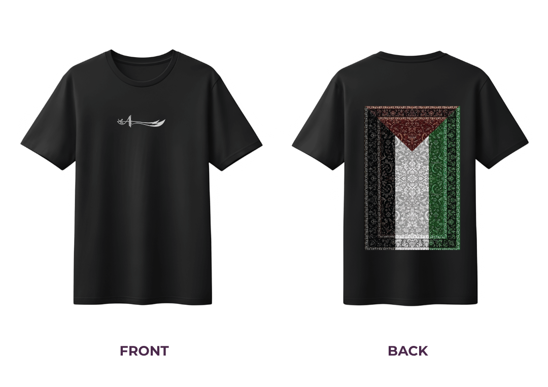 Palestine Flag at The Back