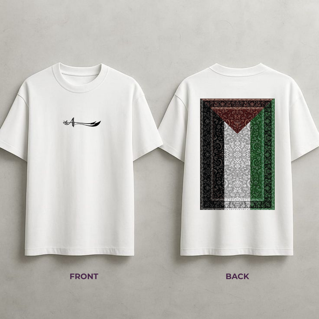Palestine Flag at The Back